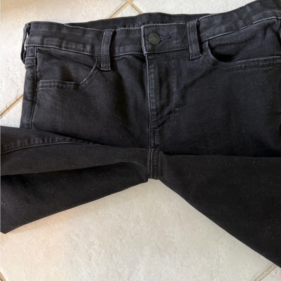 American Eagle Outfitters black Size 6 Jegging Jean Next Level Stretch mid rise - Picture 6 of 8